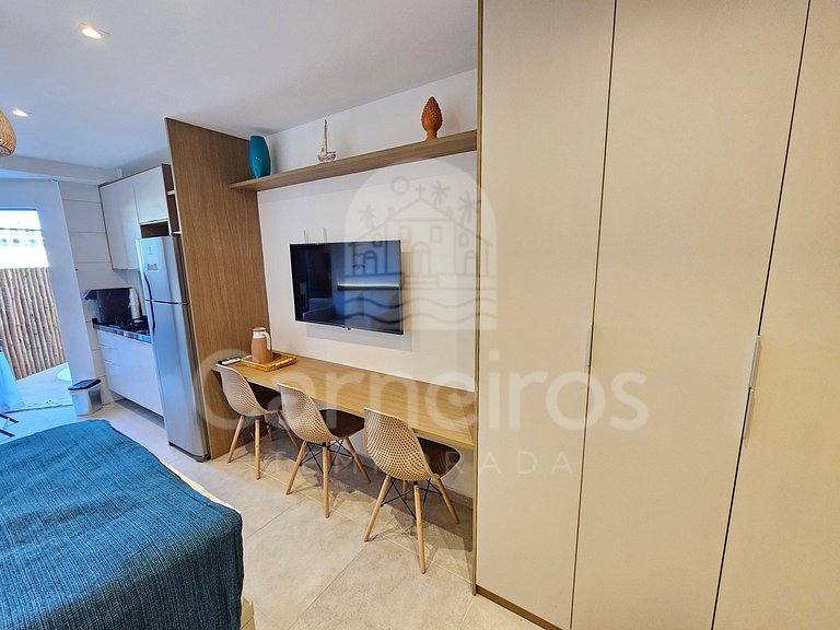 Flat na Praia dos Carneiros c/ Jacuzzi (X03-4)