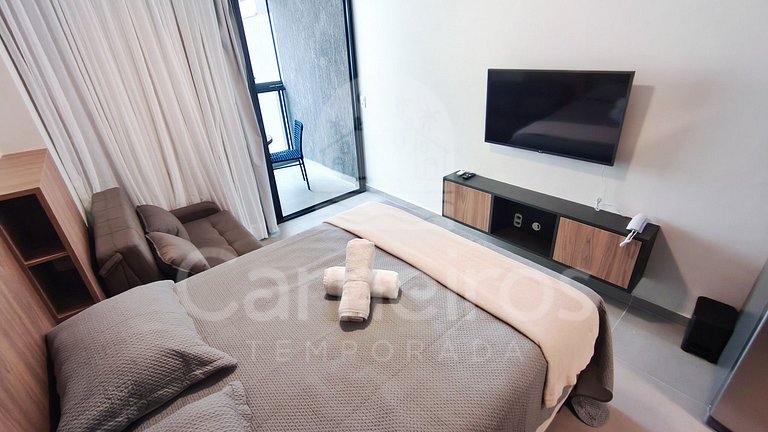 Studio Novo - Praia dos Carneiros-À beira-mar(A08-D)