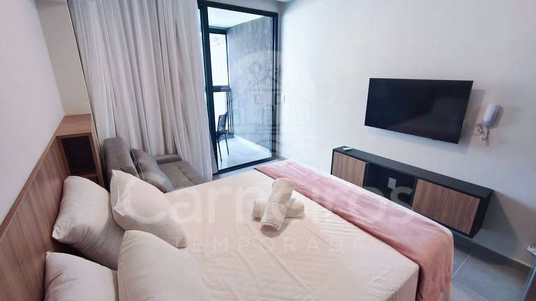 Studio Novo - Praia dos Carneiros-À beira-mar(A09-D)