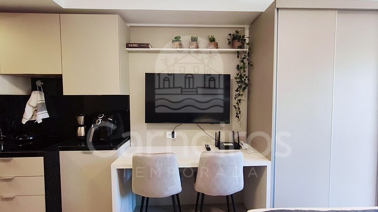 Studio no Carneiros Atlântico - Pé na areia (D113)