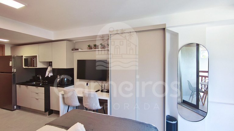 Studio no Carneiros Atlântico - Pé na areia (D113)