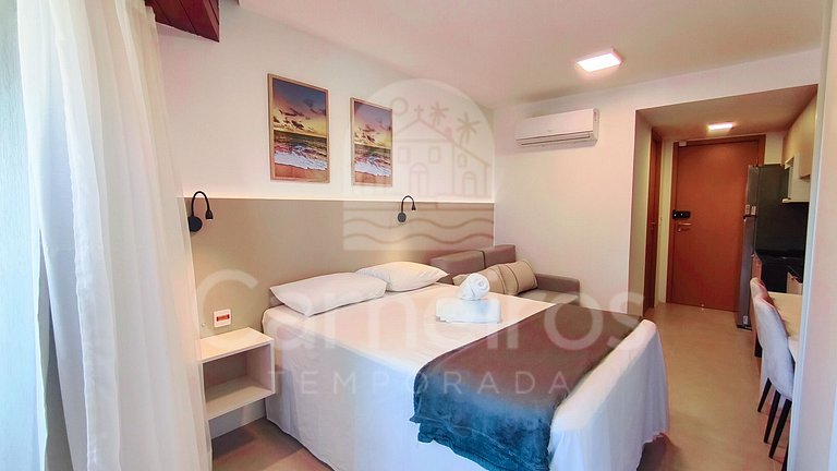 Studio no Carneiros Atlântico - Pé na areia (D113)