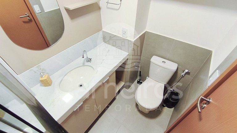 Studio no Carneiros Atlântico - Pé na areia (D113)