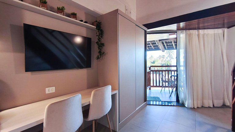 Carneiros | Vista piscina Flat Completo (D316)