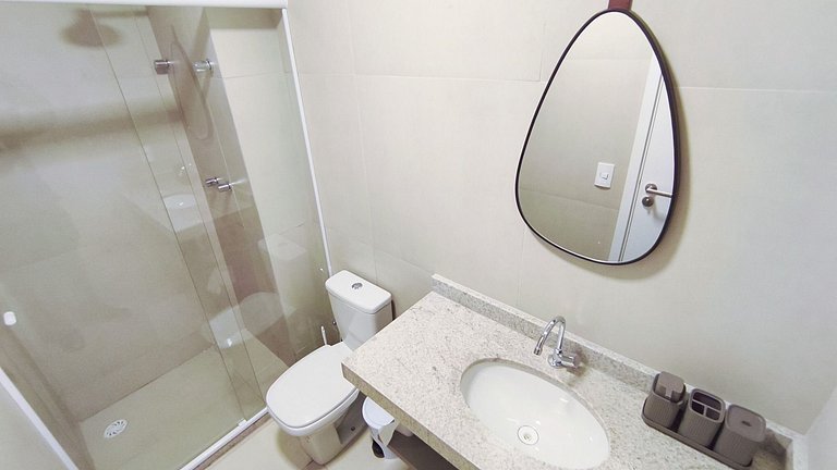Carneiros | 1 QT | Vista para Piscina (A08-C)