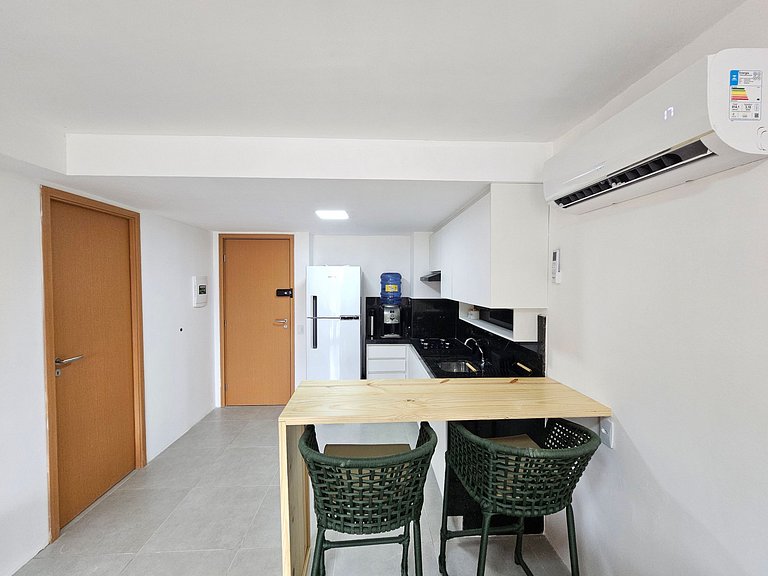 Carneiros Atlântico | Flat Térreo Equipado