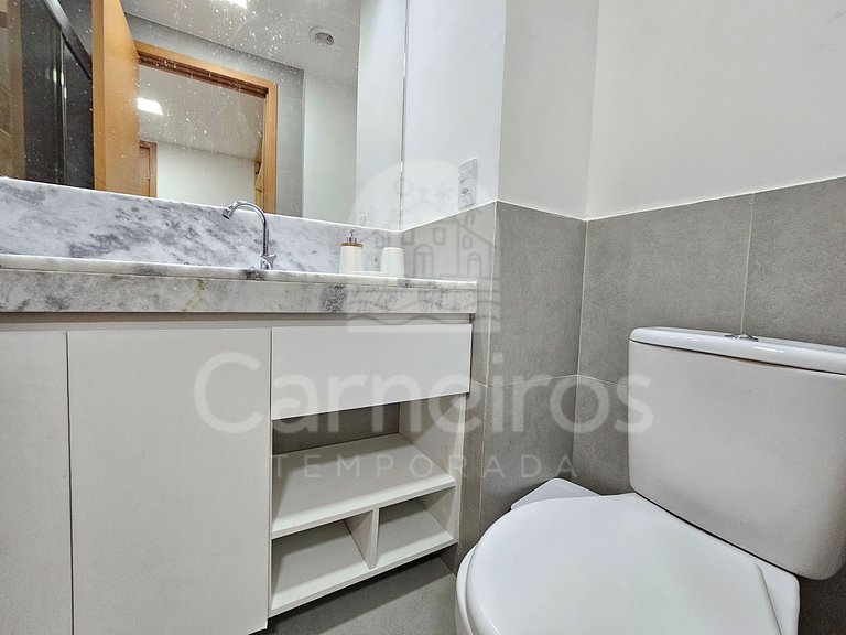 Flat Térreo Carneiros Atlântico - Beira Mar (D003)