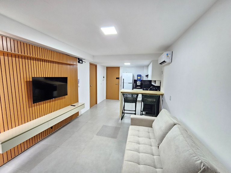 Carneiros Atlântico | Flat Térreo Equipado (D003)