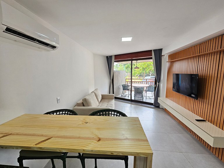 Carneiros Atlântico | Flat Térreo Equipado