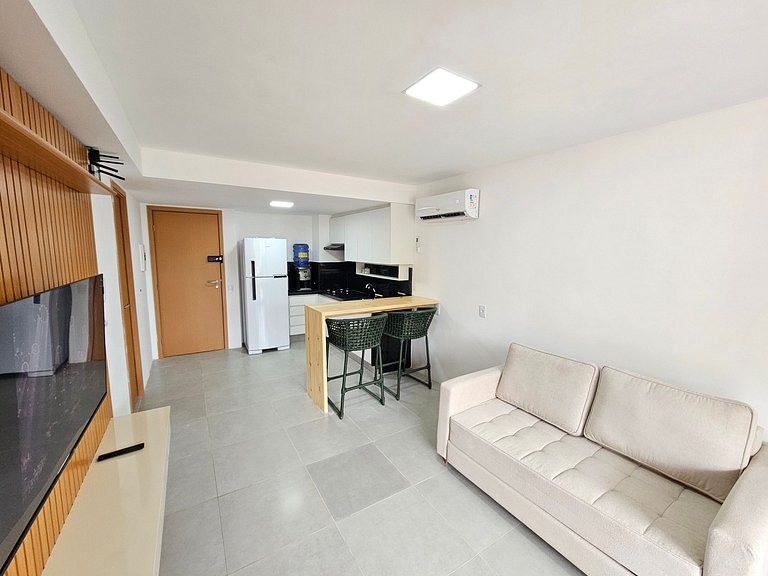 Carneiros Atlântico | Flat Térreo Equipado (D003)