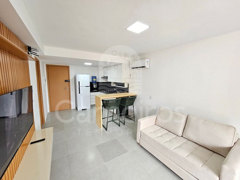 Flat Térreo Carneiros Atlântico - Beira Mar (D003)