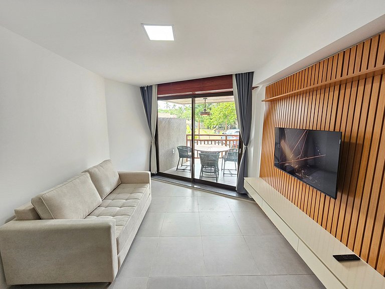 Carneiros Atlântico | Flat Térreo Equipado