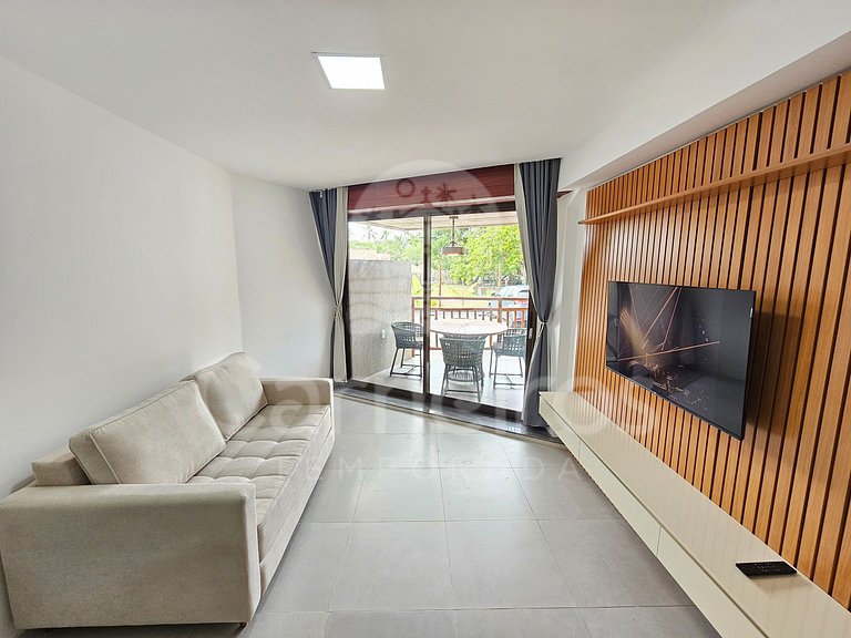 Flat Térreo Carneiros Atlântico - Beira Mar (D003)