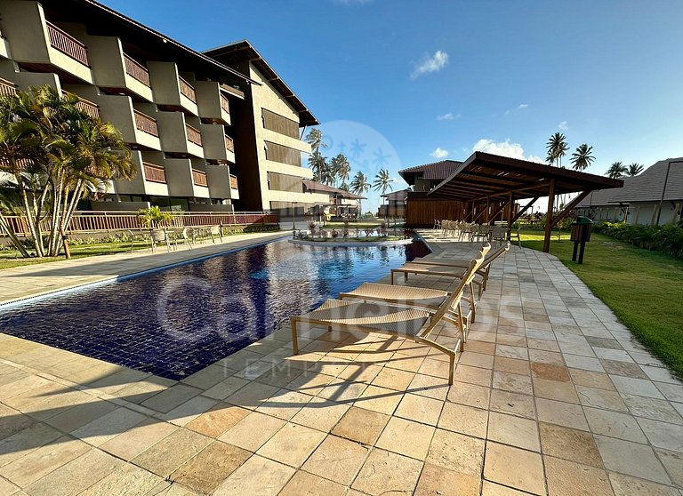 Studio no Carneiros Atlântico - Pé na areia (D106)