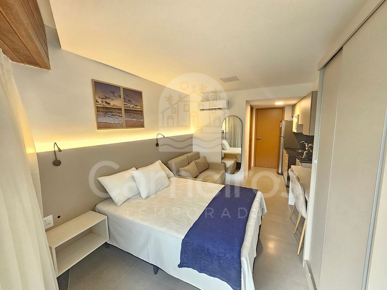 Studio no Carneiros Atlântico - Beira-Mar (D129)