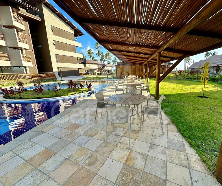 Studio no Carneiros Atlântico - Pé na areia (D134)