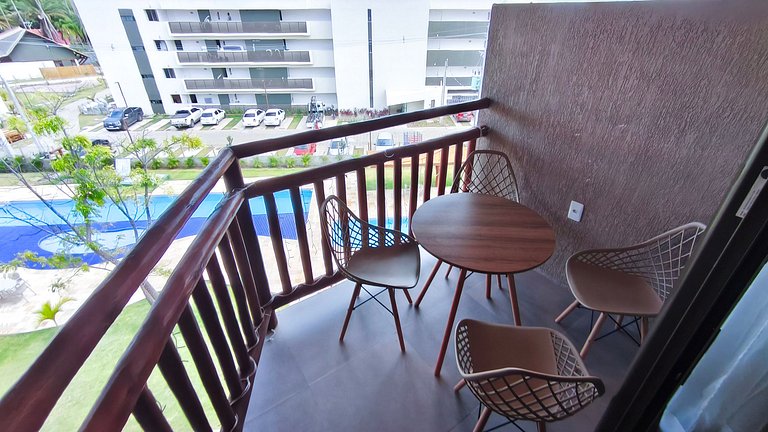 Carneiros | Flat com Vista Piscina (D308)