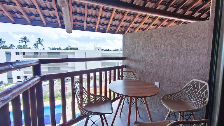 Carneiros | Flat com Vista Piscina (D308)