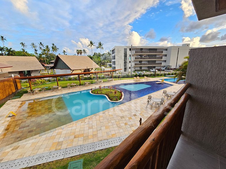 Studio no Carneiros Atlântico - Pé na areia (D113)