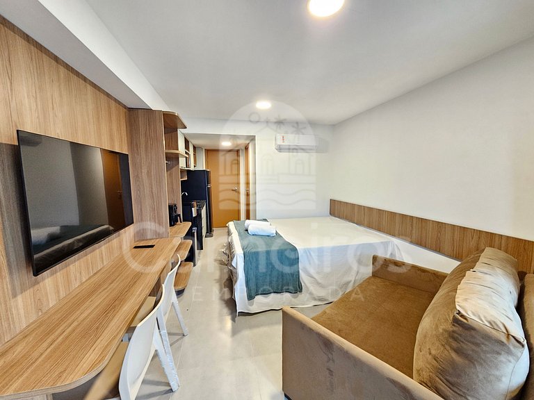 Studio no Carneiros Atlântico - Pé na areia (D230)