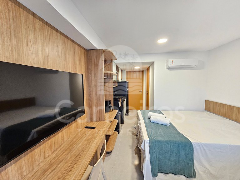 Studio no Carneiros Atlântico - Pé na areia (D230)