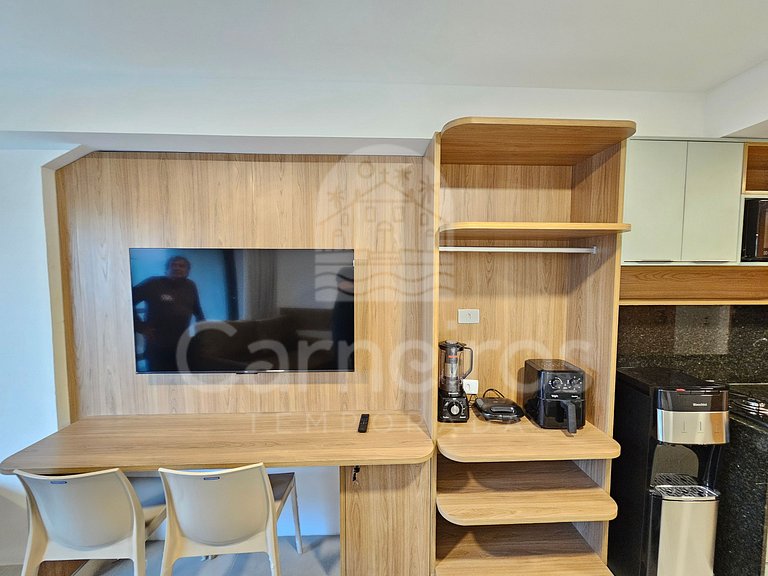 Studio no Carneiros Atlântico - Pé na areia (D230)