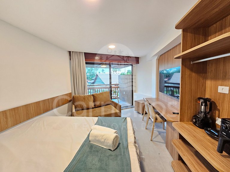 Studio no Carneiros Atlântico - Pé na areia (D113)