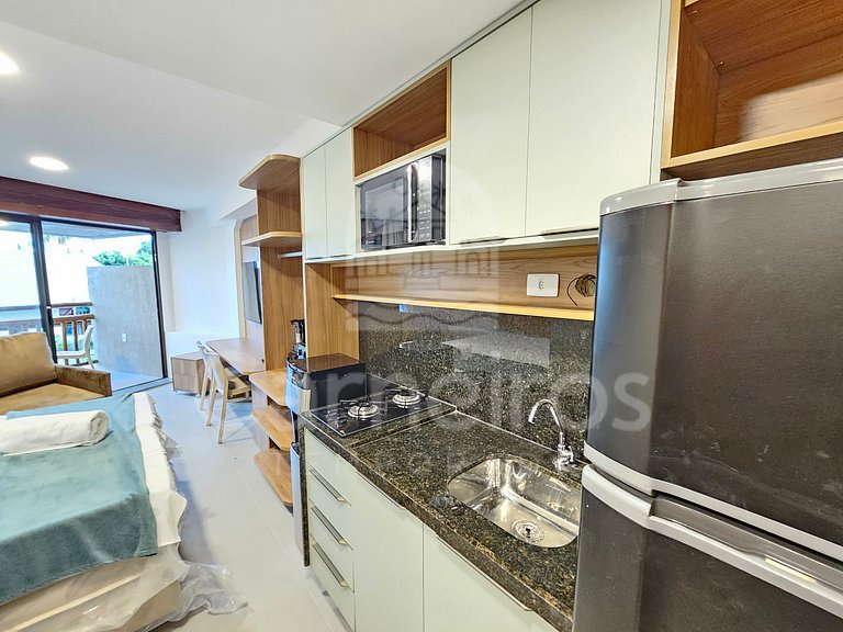 Studio no Carneiros Atlântico - Pé na areia (D113)