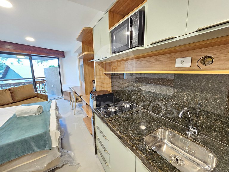 Studio no Carneiros Atlântico - Pé na areia (D230)