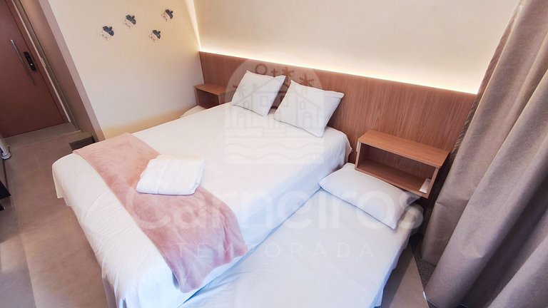 Studio no Carneiros Atlântico - Pé na areia (D106)