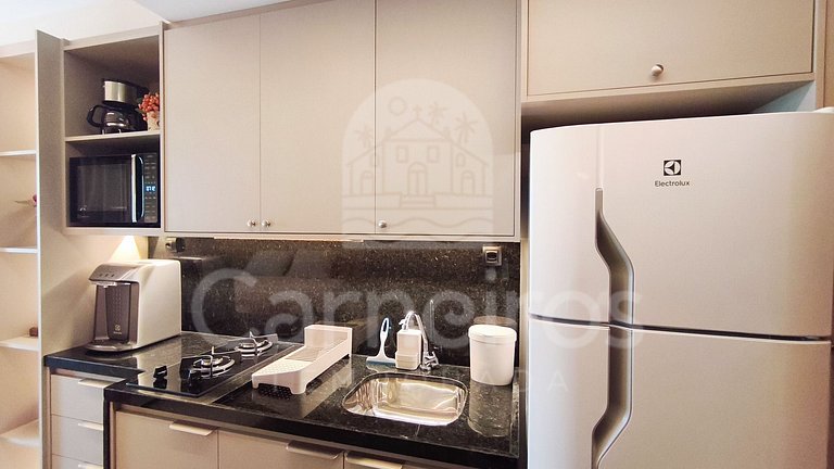 Studio no Carneiros Atlântico - Pé na areia (D106)