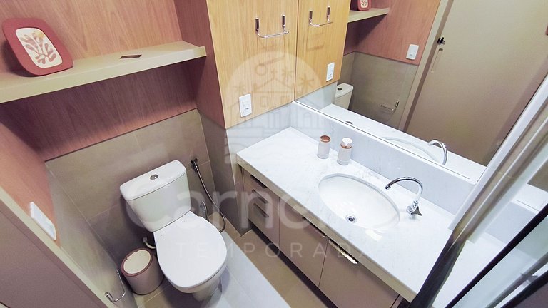 Studio no Carneiros Atlântico - Pé na areia (D106)