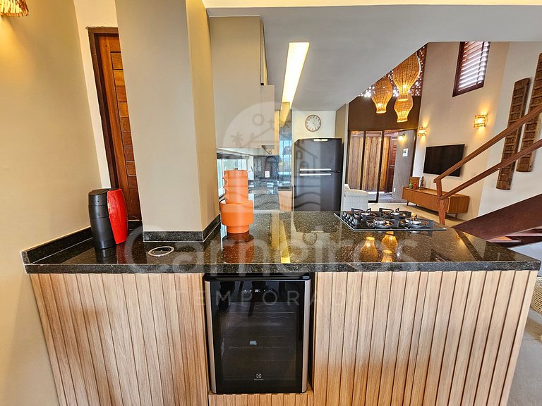 Bangalô c/ Piscina Privativa - 04 Suítes - Carneiros Atlânti