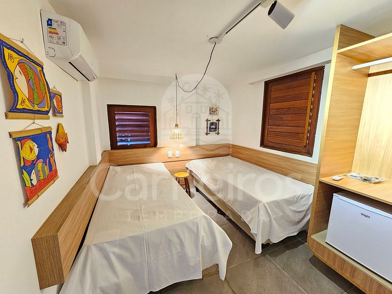 Bangalô c/ Piscina Privativa no Atlântico Praia dos Carneiro