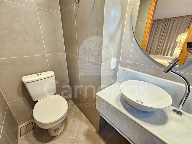 Bangalô c/ Piscina Privativa no Atlântico Praia dos Carneiro