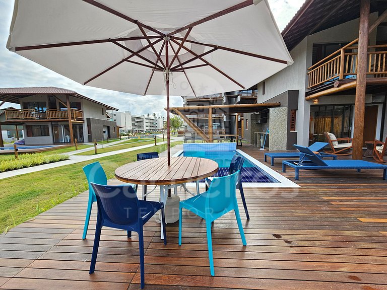 Bangalô c/ Piscina Privativa no Atlântico Praia dos Carneiro