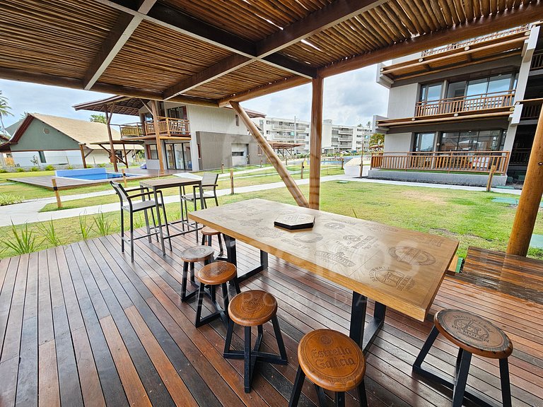 Bangalô c/ Piscina Privativa no Atlântico Praia dos Carneiro