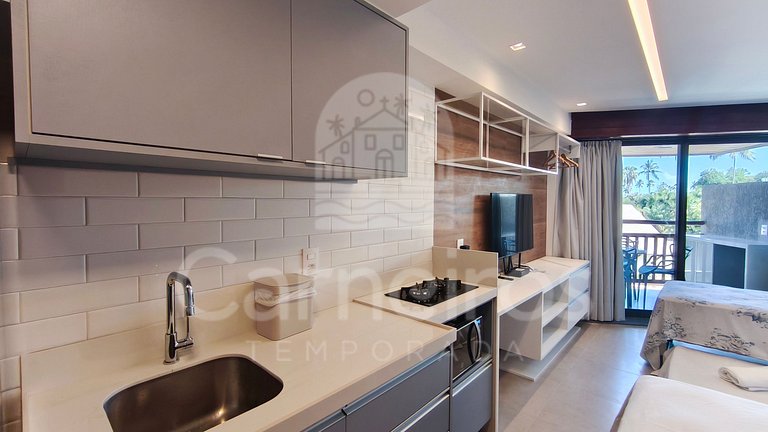 Studio no Carneiros Atlântico - Pé na areia (D232)