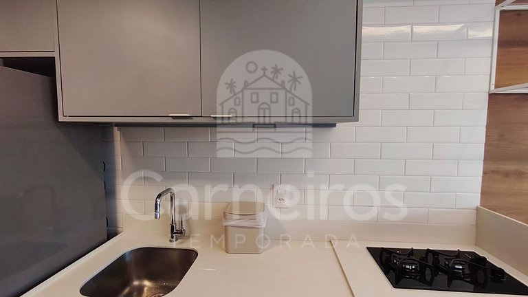 Studio no Carneiros Atlântico - Pé na areia (D232)