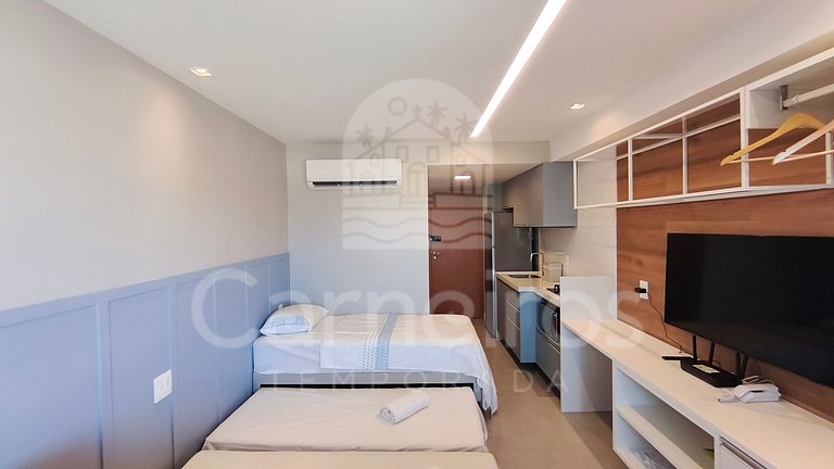 Studio no Carneiros Atlântico - Pé na areia (D232)
