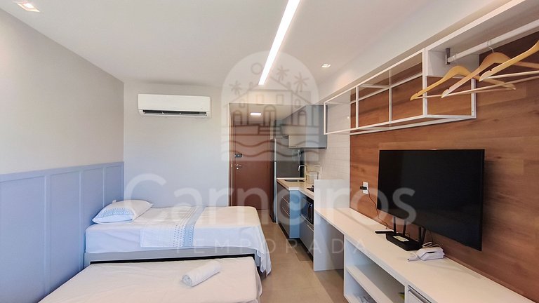 Studio no Carneiros Atlântico - Pé na areia (D232)