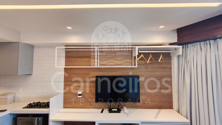 Studio no Carneiros Atlântico - Pé na areia (D232)