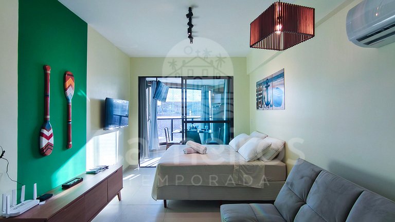 Flat no Açores - Pé na Areia de Tamandaré (A22)