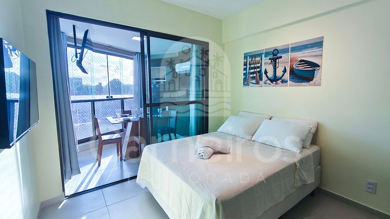 Flat no Açores - Pé na Areia de Tamandaré (A22)