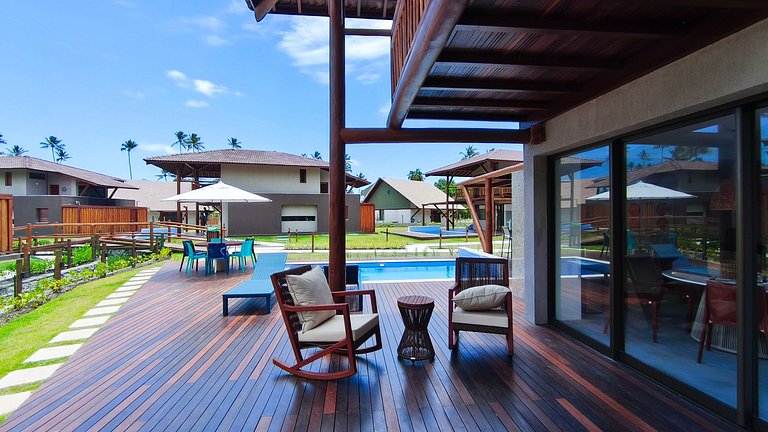 Praia dos Carneiros | Bangalô Frente Mar |4 suítes