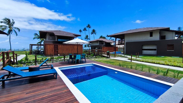 Praia dos Carneiros | Bangalô Frente Mar |4 suítes