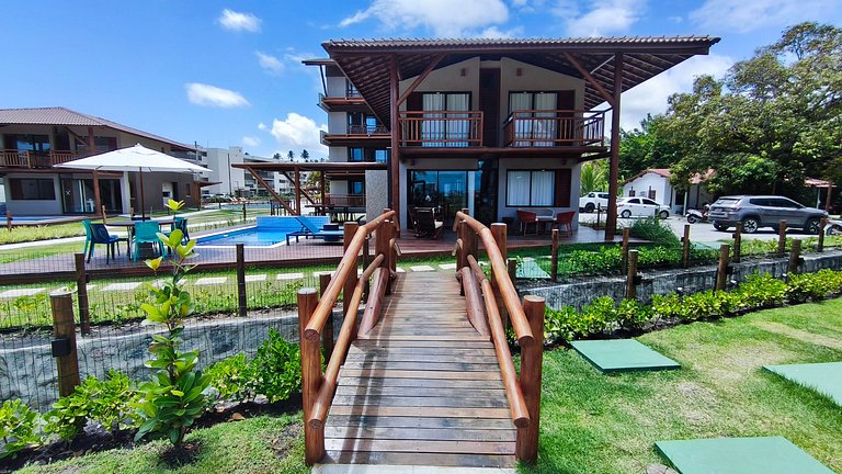 Praia dos Carneiros | Bangalô Frente Mar |4 suítes