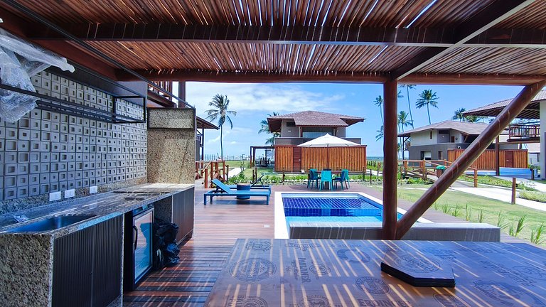 Praia dos Carneiros | Bangalô Frente Mar |4 suítes