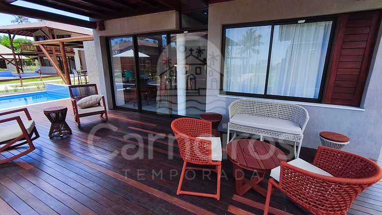 Bangalô c/ Piscina Privativa - 04 Suítes - Carneiros Atlânti
