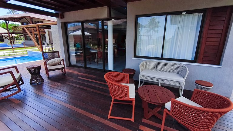 Praia dos Carneiros | Bangalô Frente Mar |4 suítes